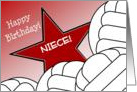 Wish Happy Birthday to Your Volleyball Player Niece! card