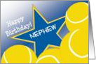 Wish Happy Birthday to Your Tennis Player Nephew! card