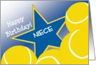 Wish Happy Birthday to Your Tennis Player Niece! card