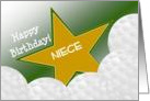 Wish Happy Birthday to Your Golfer Niece! card