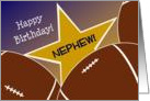 Wish Happy Birthday to Your Football Player Nephew! card