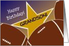 Wish Happy Birthday to Your Football Player Grandson! card