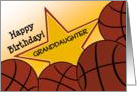 Wish Happy Birthday to Your Basketball Player Granddaughter! card