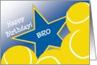 Wish Happy Birthday to Your Tennis Player Bro! card