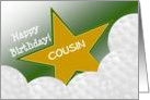 Wish Happy Birthday to Your Golf Player Cousin! card