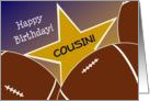 Wish Happy Birthday to Your Football Player Cousin! card