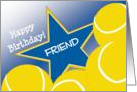 Wish Happy Birthday to Your Tennis Partner & Friend! card