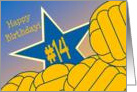 Wish Happy 14th Birthday to a Water Polo Star! card