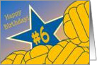 Wish Happy 6th Birthday to a Water Polo Star! card