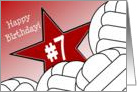 Wish Happy 7th Birthday to a Volleyball Star! card