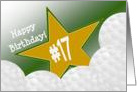Wish Happy 17th Birthday to a High School Golf Star! card