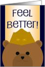 Feel Better! Naval Aviator Bear- Feel Better with a Bit of Humor card