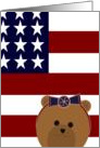 I Miss My All-American Girl - Granddaughter card