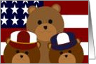 I Love My All-American Family - Wife & Sons card