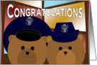 Wedding Congratulations - Air Force Officer Couple card