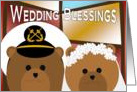 Wedding Blessings - Navy Enlisted Groom & Civilian Bride - Religious card