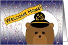 Welcome Home! Navy - Uniform Cap - Male Chief Bear card