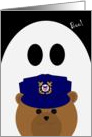 Missing Son Halloween Card - FROM Coast Guardsman & Ghost card