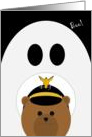 Missing Daughter Halloween Card - FROM Coast Guard Officer/Male & Ghost card