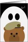 Missing Son Halloween - FROM Army Tan Beret Soldier card