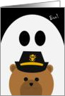 Missing Daughter Halloween - FROM Army Officer Female card