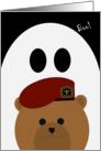 Missing Daughter Halloween - FROM Army Red Beret Soldier card