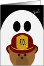 Missing Daughter Halloween - FROM Fire Fighter card