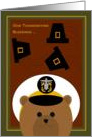Counting Thanksgiving Blessings Across Miles/TO Navy Officer Male card
