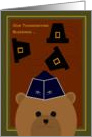 Thanksgiving Blessings Across Miles FROM Air Force Pilot Officer card