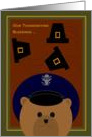 Thanksgiving Blessings Across Miles FROM Air Force Officer Male card