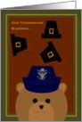 Thanksgiving Blessings Across Miles FROM Air Force Officer Female card