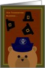 Thanksgiving Blessings Across Miles FROM Air Force Enlisted Female card
