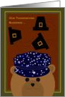Son - Thanksgiving Blessings Across Miles - Navy Sailor card