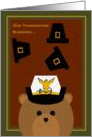 Girlfriend - Thanksgiving Blessings Across Miles - Coast Guardsman card