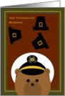 Brother - Thanksgiving Blessings Across Miles - Coast Guard Enlisted card