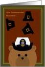 Daughter - Thanksgiving Blessings Across Miles - Coast Guard Chief card