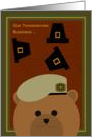 Grandson - Thanksgiving Blessings Across Miles - Army Ranger card