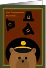 Step Brother - Thanksgiving Blessings Across Miles - Army Enlisted card