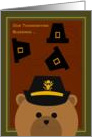 Step Mother - Thanksgiving Blessings Across Miles - Army Enlisted card