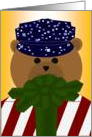 Best Christmas Gift is You -To Navy Sailor Cousin card