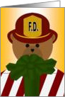 Best Christmas Gift is You In My Life - To Son/Firefighter card