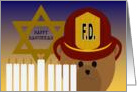 Happy Hanukkah - TO Firefighter card