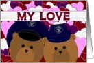 Happy Anniversary - To Husband - Air Force Enlisted Couple card