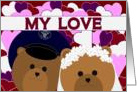Happy Anniversary - To Wife - From Air Force Enlisted Husband card