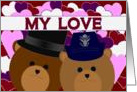 Happy Anniversary - To Air Force Officer Wife - From Husband card