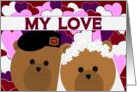 Happy Anniversary - To Army Soldier Husband - From Wife card