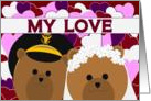 Happy Anniversary - To Wife - From Army Officer Husband card