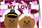 Happy Anniversary - To Wife - From Coast Guard Enlisted Husband card