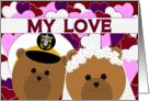 Happy Anniversary - To Wife - From Navy Officer Husband card
