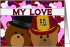 Love Sharing Our Lives/To Firefighter Wife from Husband card